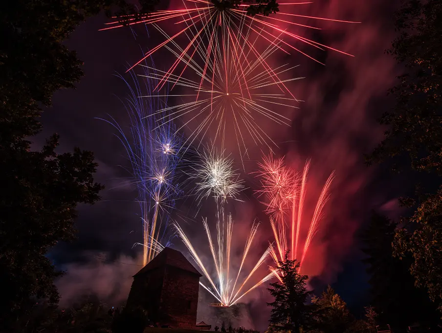 Feu d'artifice Besançon par Nicolas Groffal