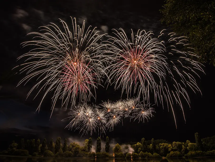 Feu d'artifice de Vesoul par Nicolas Groffal