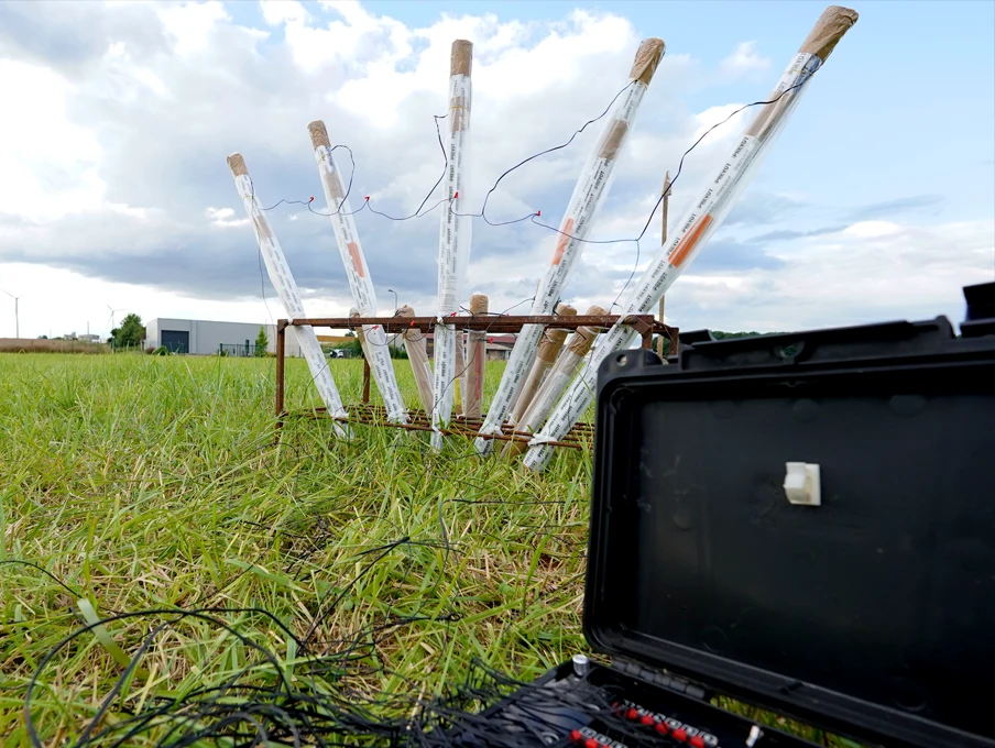 Feu d'artifice chandelle romaine