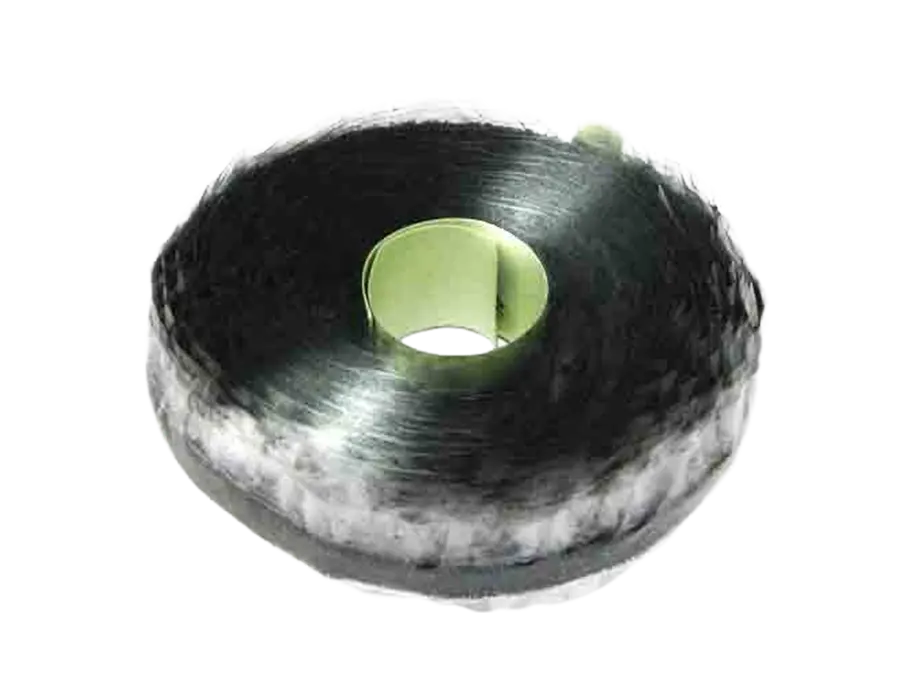 mèche adhésive avec de la poudre noire 