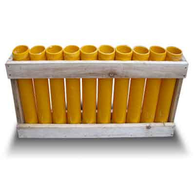 Jacques Prevot Artifices - Mortier d&#039;artifice en caisse de 10 tubes de 50mm.