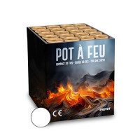 Jacques Prevot Artifices - compact 20 tir pot à feu et bombettes cli blanc