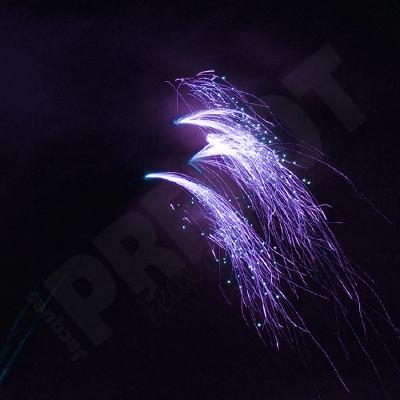 Jacques Prevot Artifices - compact 25 tirs 30 mm feuilles mortes bleues