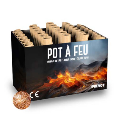 Jacques Prevot Artifices - compact 30 tirs 20 mm z pot à feu kamuro