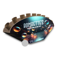 Jacques Prevot Artifices - bande 9 tirs 30mm éventaillé PAF et bombettes argent