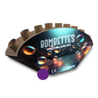 Jacques Prevot Artifices - bande 9 tirs 30mm éventaillé PAF et bombettes violettes