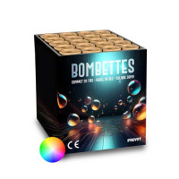 Jacques Prevot Artifices - compact 20 tirs 30 mm bombettes assorties tronc tourbillons argent