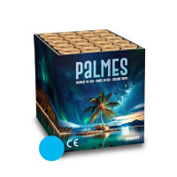 Jacques Prevot Artifices - compact 20 tirs 30 mm palmes bleu scintillant or