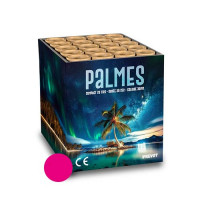 Jacques Prevot Artifices - compact 20 tirs 30 mm palmes rose scintillant or