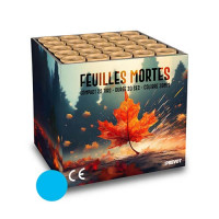 Jacques Prevot Artifices - compact 25 tirs 30 mm feuilles mortes bleues