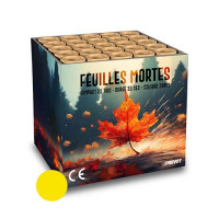 Jacques Prevot Artifices - compact 25 tirs 30 mm feuilles mortes citron