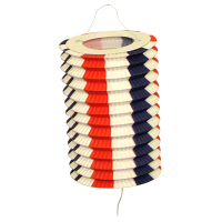 Jacques Prevot Artifices - douzaine de lampions cylindrique tricolore 16 cm