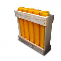 Jacques Prevot Artifices - Mortier d'artifice en caisse de 5 tubes de 125mm.