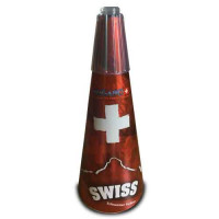 Jacques Prevot Artifices - volcan suisse argent et étoiles rouge