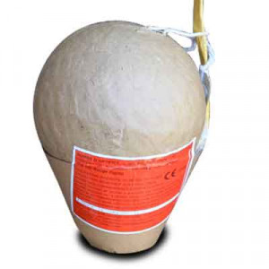 Jacques Prevot Artifices - bombe 150 mm atome orange