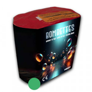 Jacques Prevot Artifices - compact 13 tirs 30 mm kamuro pointes vertes