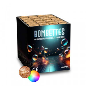 Jacques Prevot Artifices - compact 20 tirs 30 mm bombettes kamuro à pointes