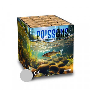Jacques Prevot Artifices - compact 20 tirs 30 mm poissons argent