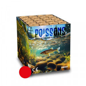 Jacques Prevot Artifices - compact 20 tirs 30 mm poissons rouge