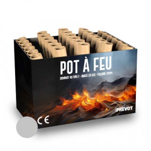 Jacques Prevot Artifices - compact 30 tirs 20 mm z pot à feu argent