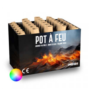 Jacques Prevot Artifices - compact 30 tirs 20 mm z pot à feu assortis
