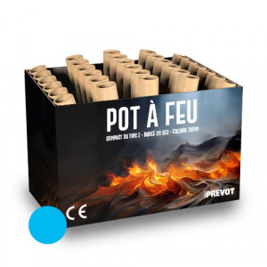 Jacques Prevot Artifices - compact 30 tirs 20 mm z pot à feu bleu