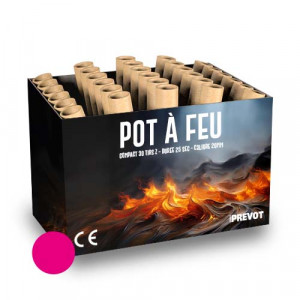 Jacques Prevot Artifices - compact 30 tirs 20 mm z pot à feu rose