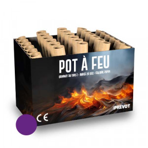 Jacques Prevot Artifices - compact 30 tirs 20 mm z pot à feu violet