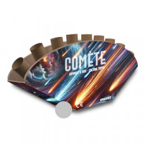 Jacques Prevot Artifices - compact 9 tirs 30 mm Z bande comète argent