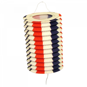 Jacques Prevot Artifices - douzaine de lampions cylindrique tricolore 16 cm