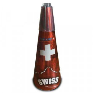 Jacques Prevot Artifices - volcan suisse argent et étoiles rouge