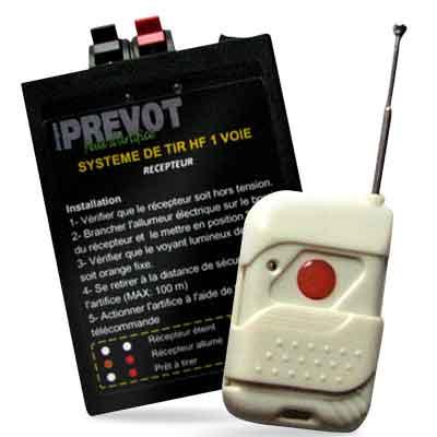 Jacques Prévot Artifices - système de tir sans fil 1 impulsion avec télécommande