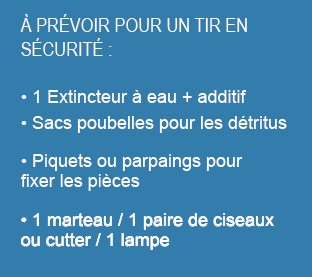 Pr&eacute;voir pour un feu d'artifice 