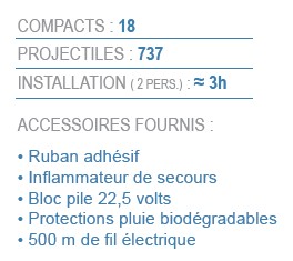 Contenu du feu d'artifice 103