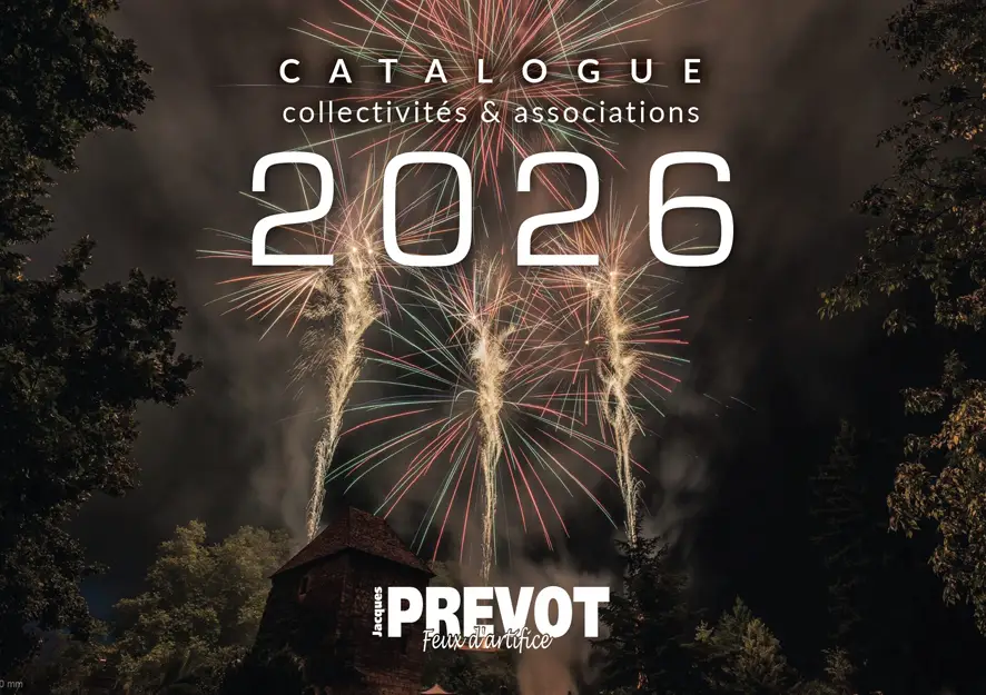 catalogue 2026 feux d'artifice PREVOT