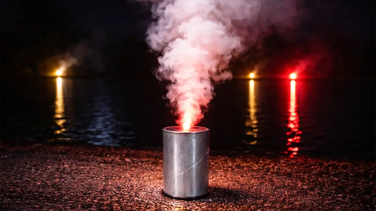 Feu de bengale danger